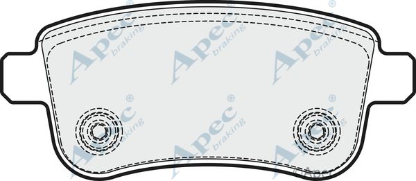 APEC BRAKING Комплект тормозных колодок, дисковый тормоз PAD1689
